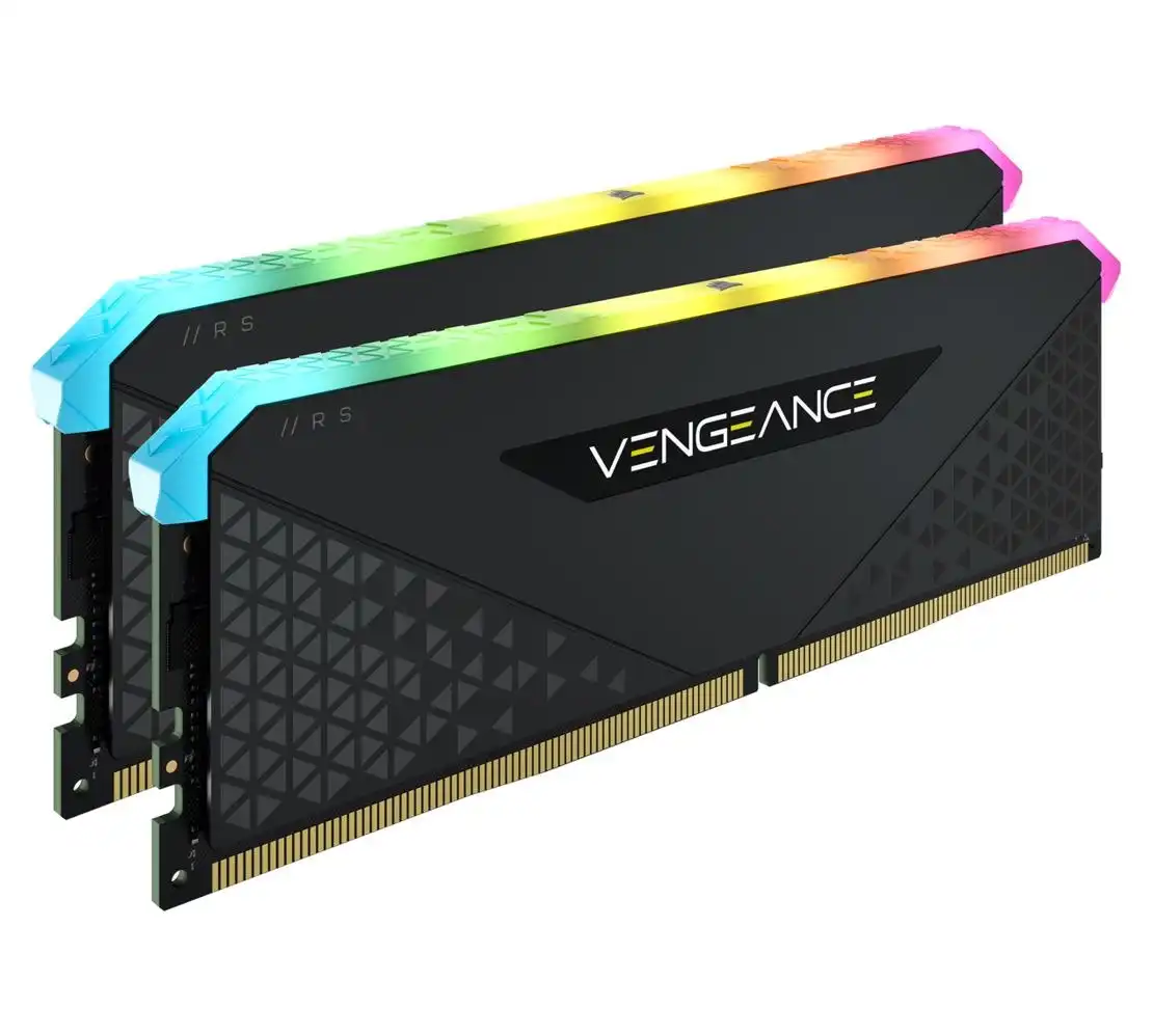 CORSAIR Vengeance RGB RS 16GB (2X8GB) DDR4 3600MHz C18 18-22-22-42 Desktop Gaming Memory Black