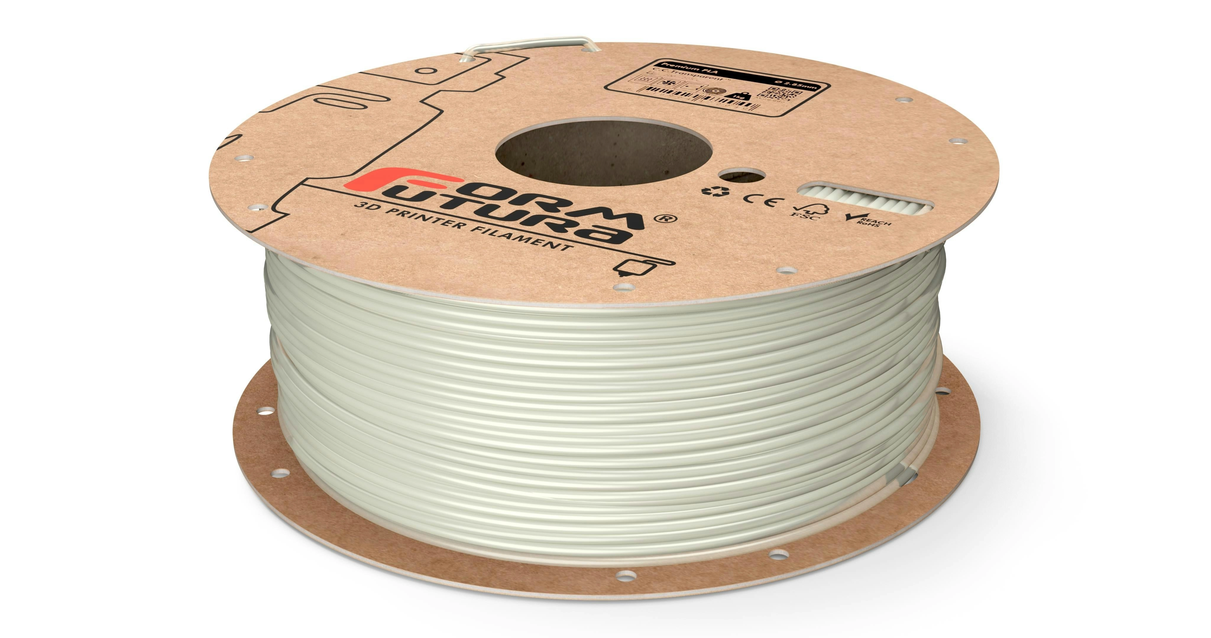 PLA 3D Printer Filament Premium PLA 2.85mm C.C.Transparent 1000 gram