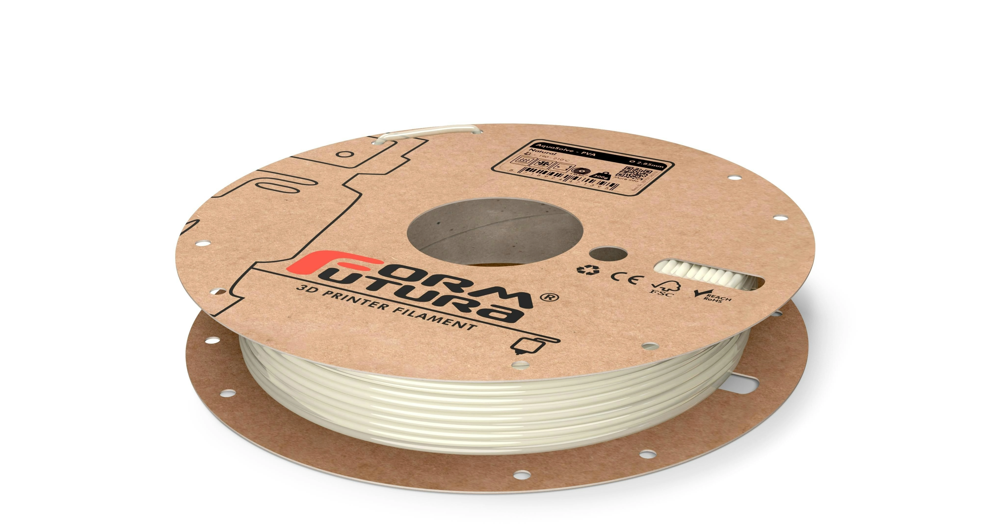 PVA Support Filament AquaSolve - PVA 2.85mm Natural 300 gram 3D Printer Filament