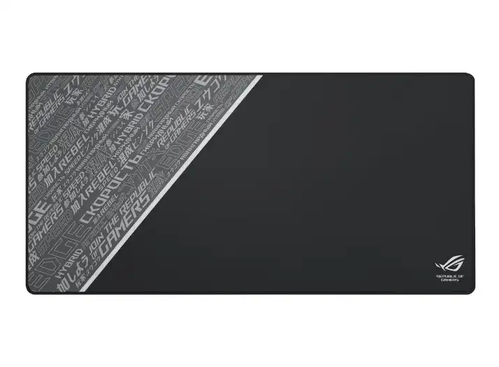 ASUS ROG SHEATH BLACK Extra Large Gaming Mousepad For Smooth Gliding, 990x440mm, Gaming Optimised Cloth Surface, Non-Slip Rubber Base, Anti-Fray