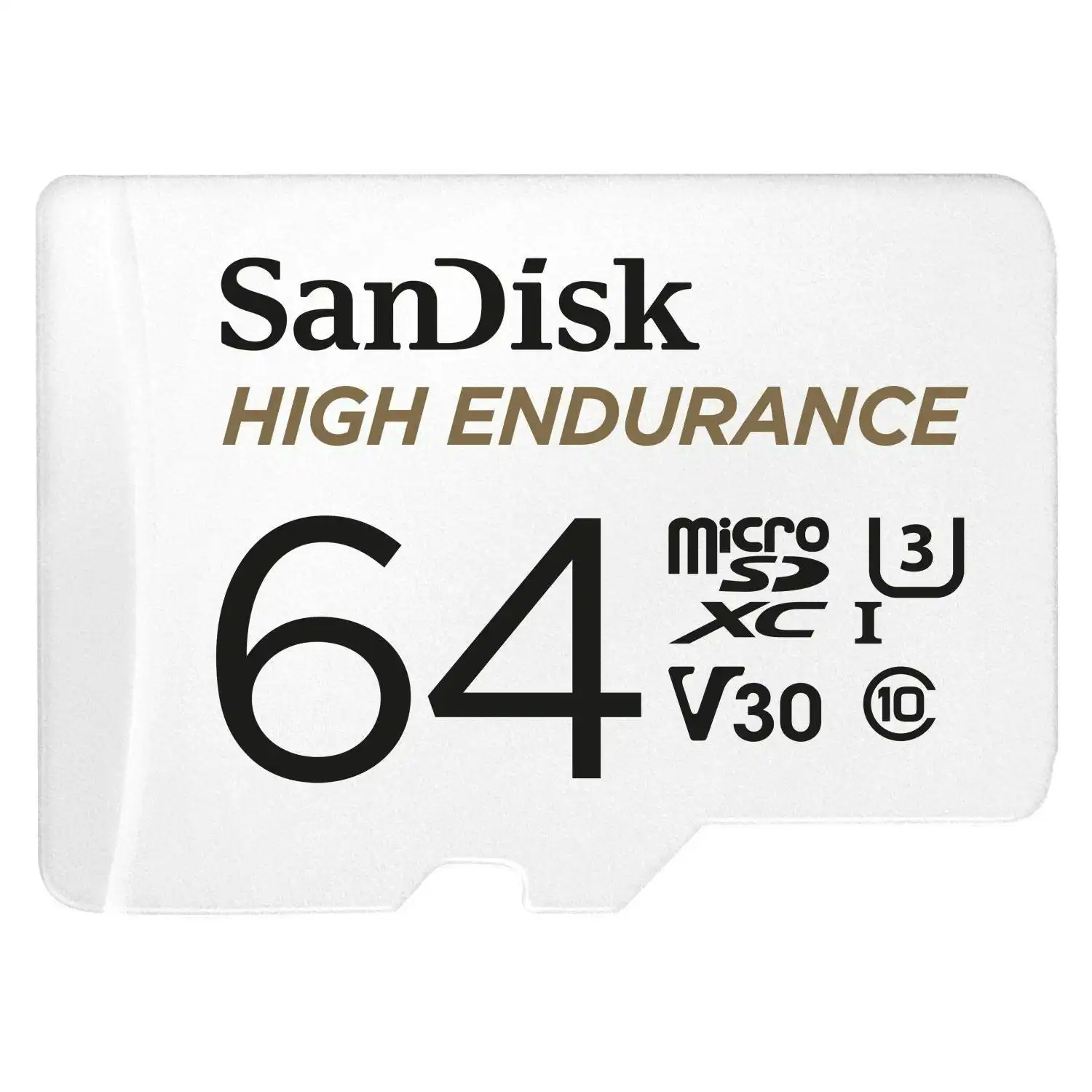 Sandisk High Endurance Microsdhc Card Sqqnr 64g Uhs I C10 U3 V30 100mb/S R 40mb/S W Sd Adaptor Sdsqqnr 064g Gn6ia