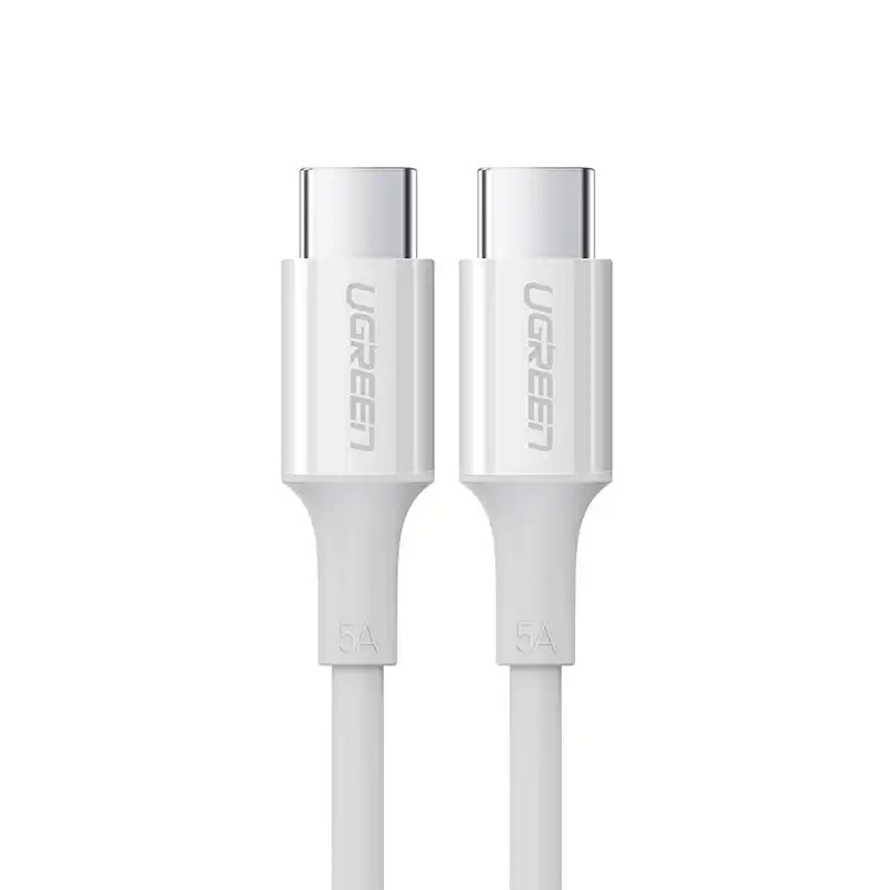 UGREEN 60552 USB-C 2.0 to TYPE-C Male to Male Data Cable 5A 2M White