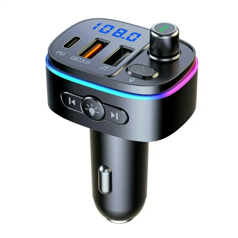 Handsfree FM Transmitter Wireless Bluetooth Car MP3 Adapter DUAL Fast Charger
