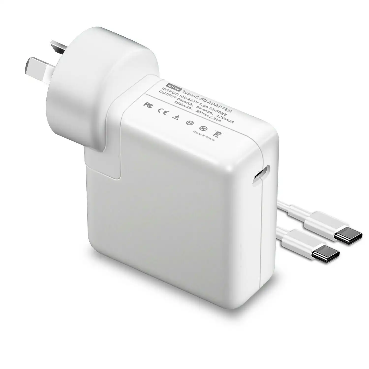 45W USB-C Fast Charger for iPhone 15, Samsung S24 23 Fold 6 5, Steam Deck, Pixel 8 7