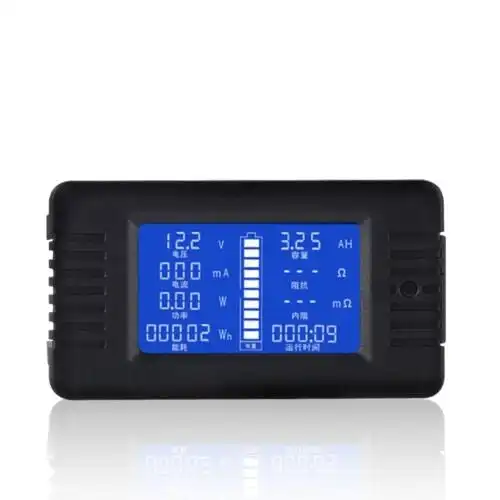 50A LCD Display DC Battery Monitor Meter 200V Voltmeter Amp For RV System