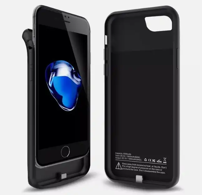 Protective Case with Built In Power Bank For iPhone 6 Plus- Black