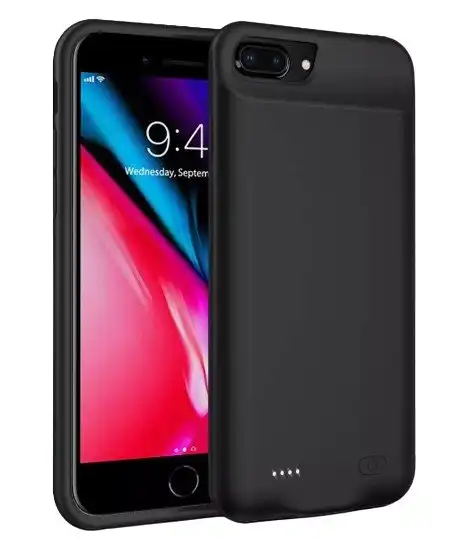 Protective Case with Built In Power Bank For iPhone 7 Plus- Black