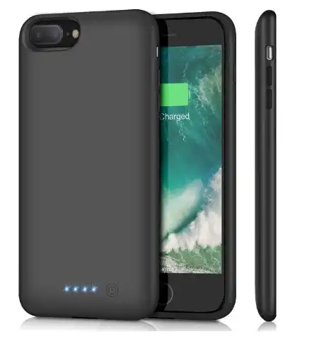 Protective Case with Built In Power Bank For iPhone 8 Plus- Black
