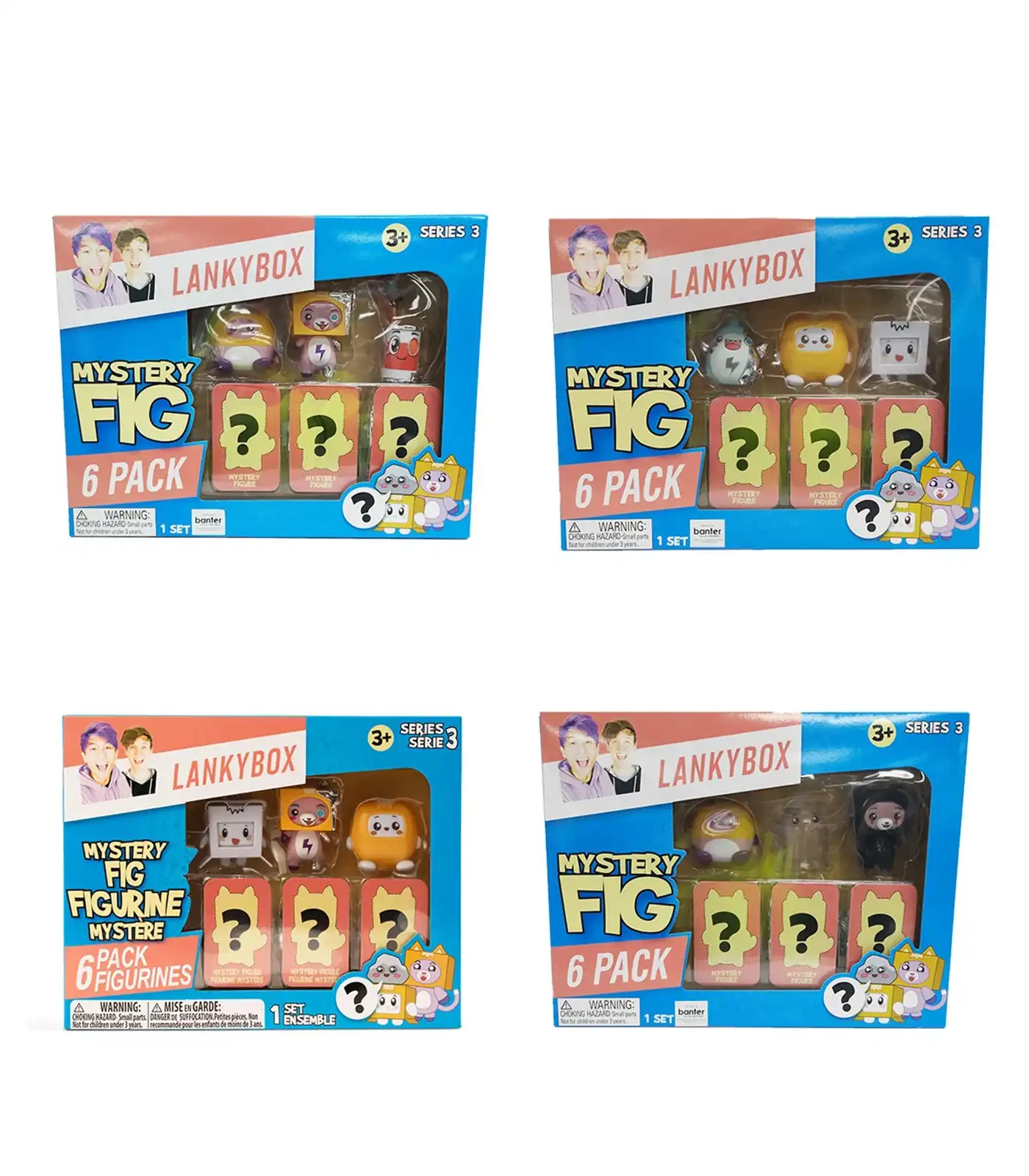 LankyBox Mystery Figures 6 Pack Assorted