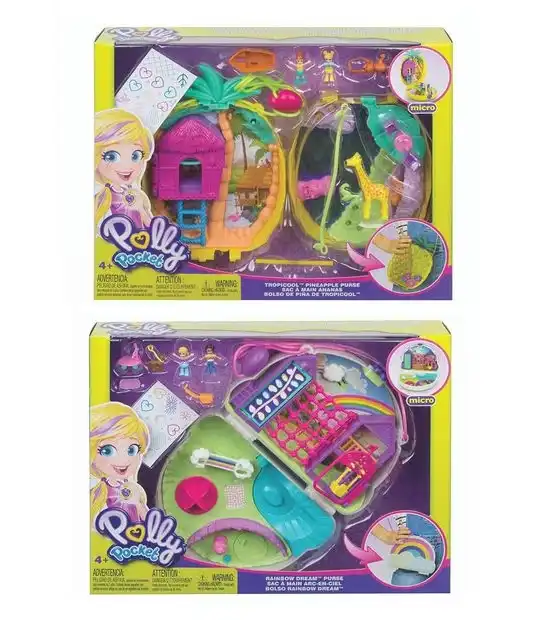 Polly Pocket Large Wearable Compact. Assorted