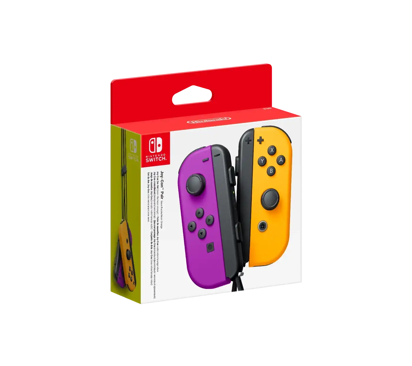 Nintendo Switch 2 Pack Joy-Con Controllers - Purple/Neon Orange