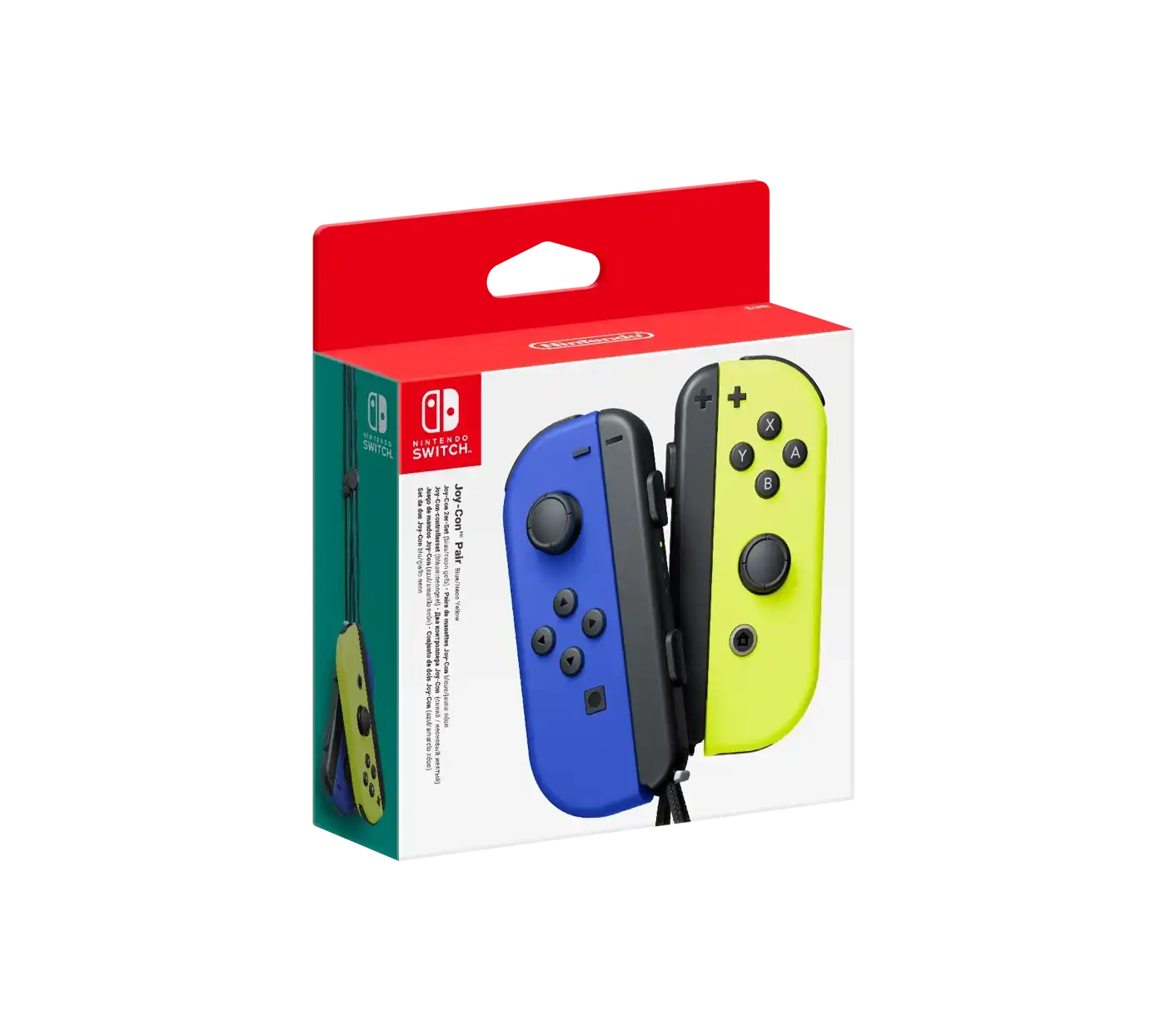Nintendo Switch 2 Pack Joy-Con Controllers - Neon Blue/Yellow