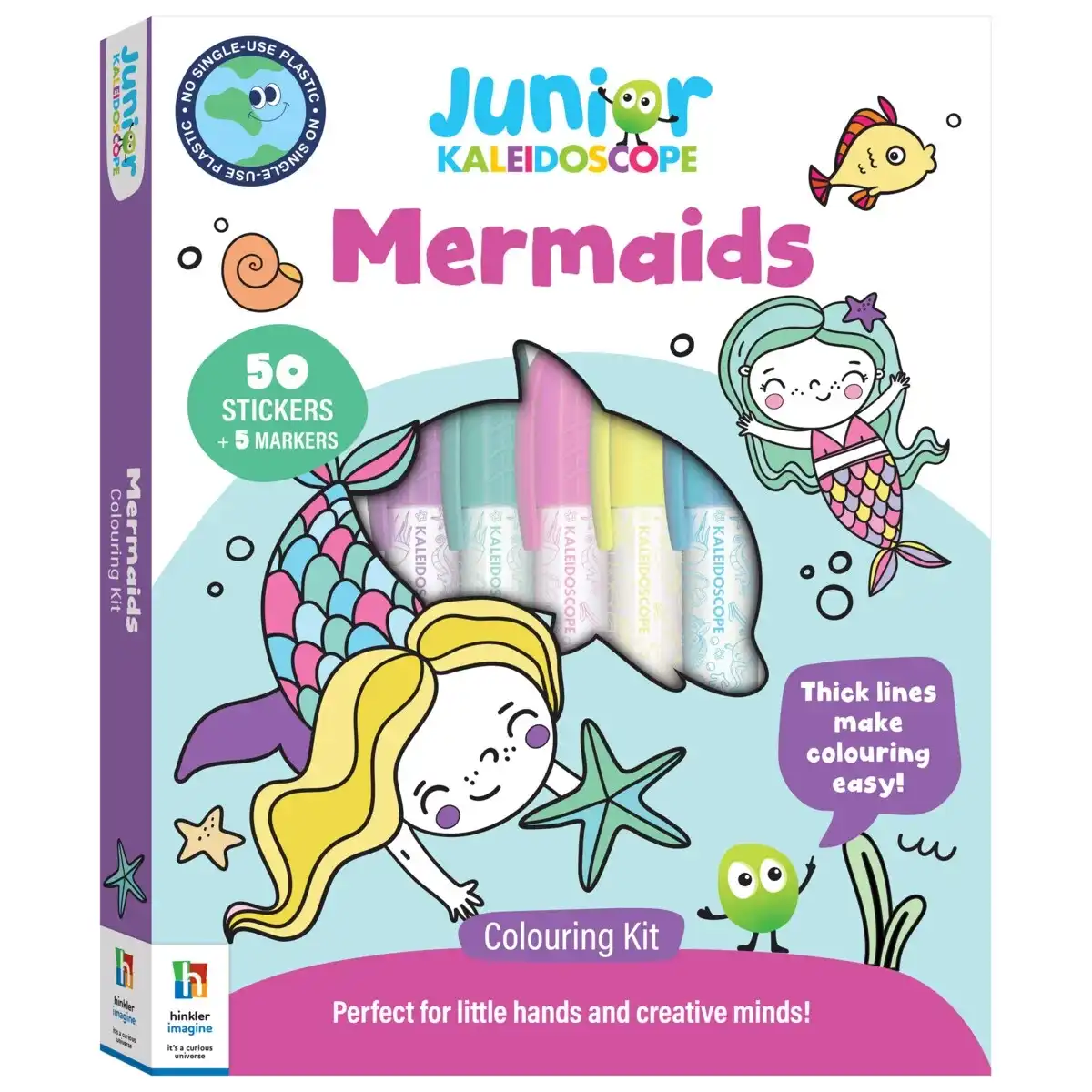 Junior Kaleidoscope Mermaids Colouring Kit - Book