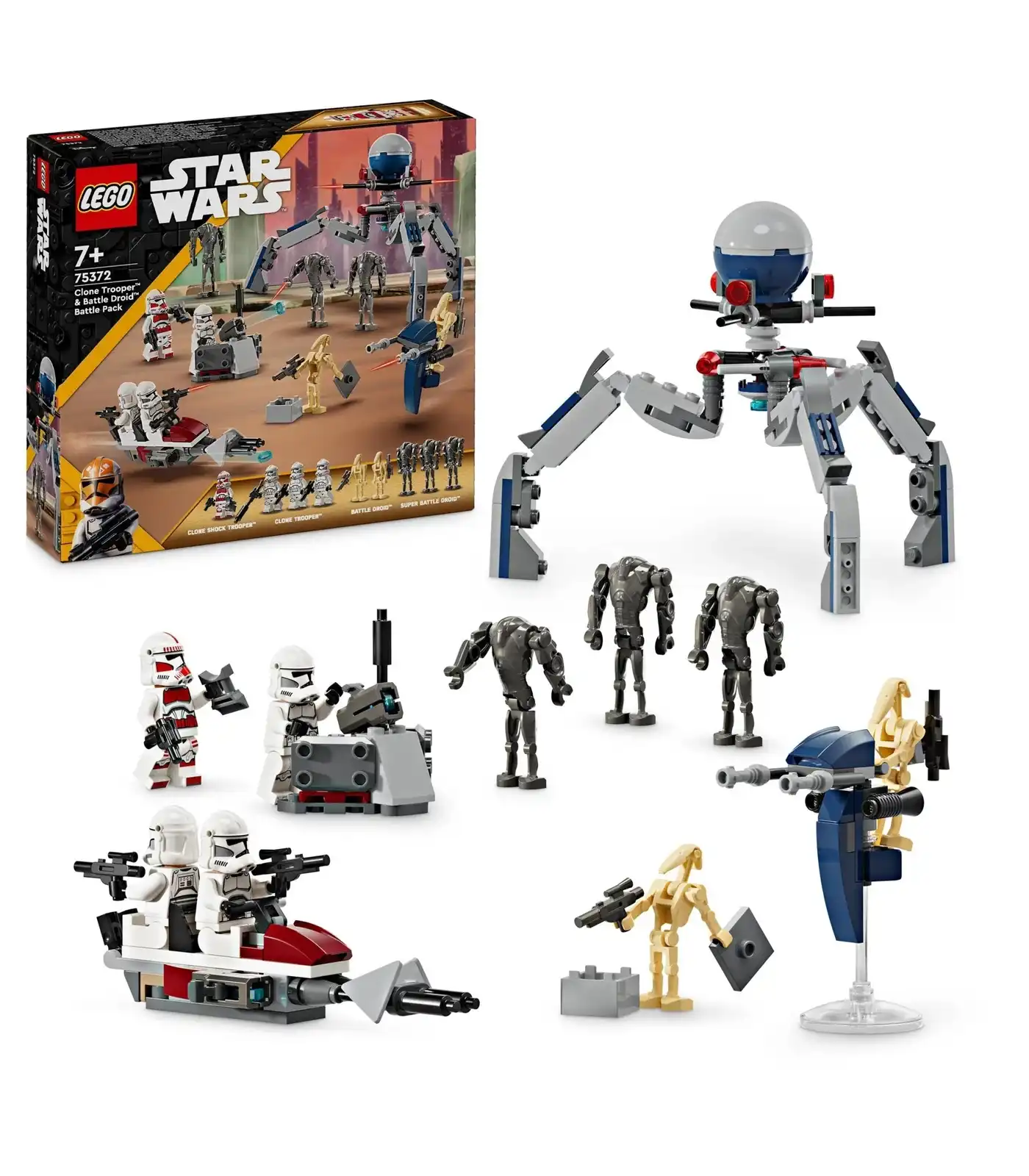 LEGO® Star Wars Clone Trooper™ & Battle Droid™ Battle Pack 75372