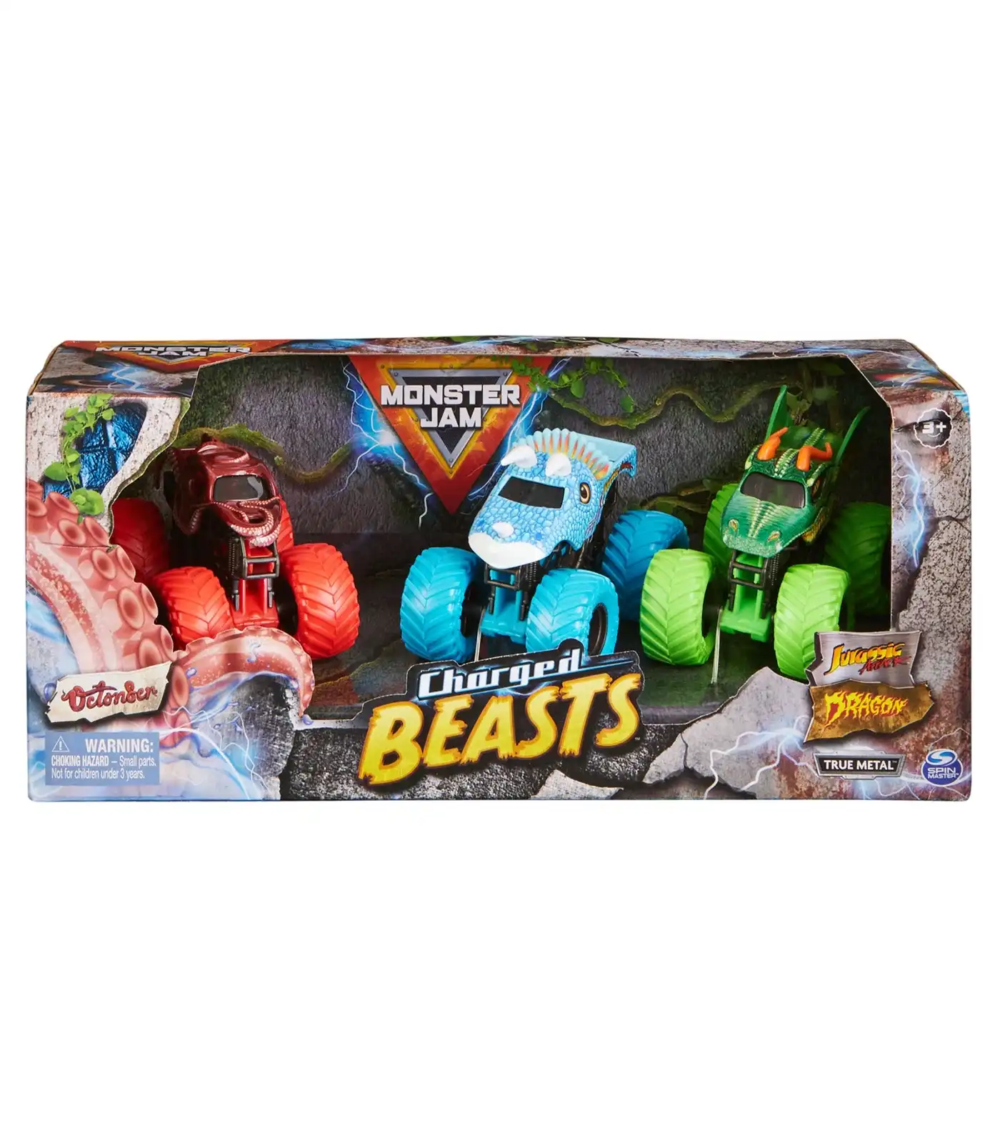Monster Jam 1:64 Charged Beasts 3 Pack