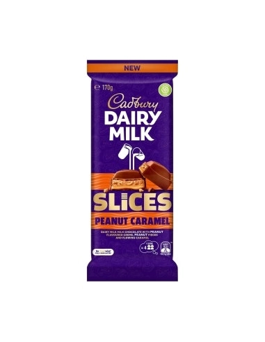 Cadbury Dairy Milk Peanut Caramel Slice 170g x 16