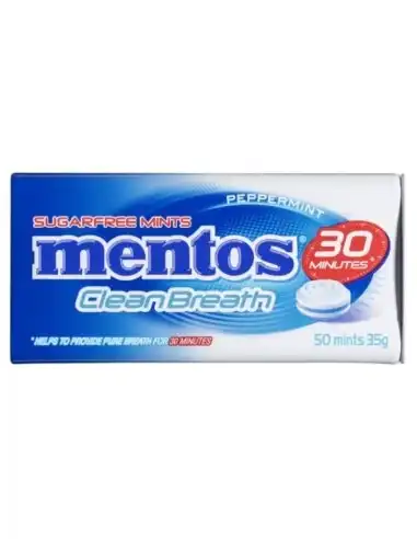 Mentos Peppermint Clean Breath 35gm x 12