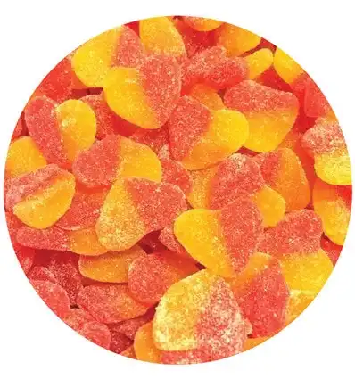 Bulk Trolli Sour Peach Hearts 2kg x 1