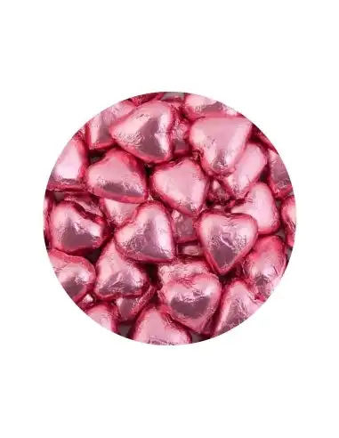 Lolliland Chocolate Hearts Baby Pink 120 Pieces 1kg x 1