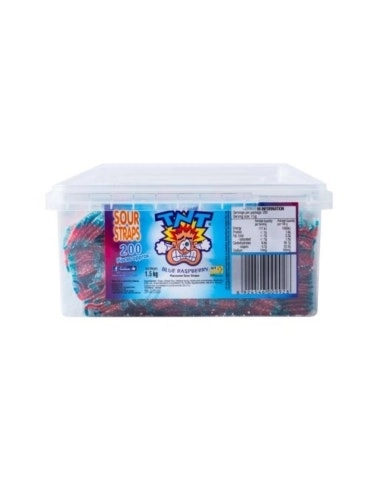 TNT Sour Straps Blue Raspberry 1.5kg x 1