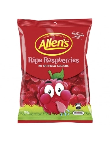 ALLENS Raspberries 190g x 12