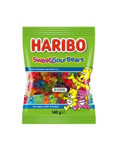 Haribo Sweet And Sour Bears 140g x 14