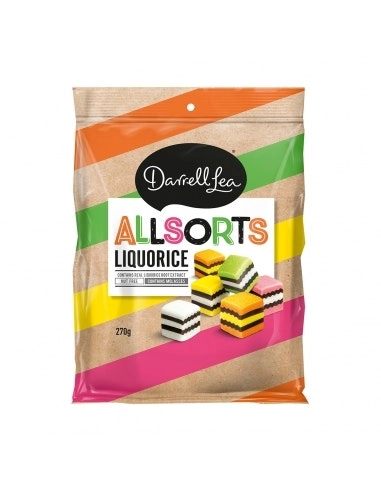 Darrell Lea Liquorice Allsorts 270g x 12