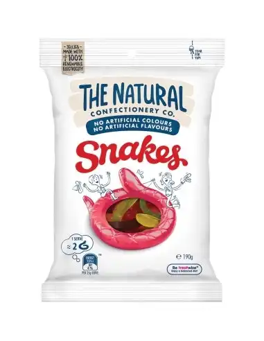 The Natural Confectionery Company Snakes 190g x 12