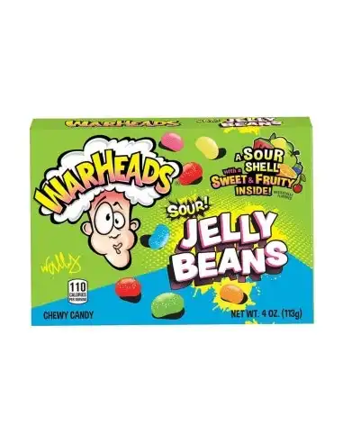 Warheads Sour Jelly Beans 99g x 12