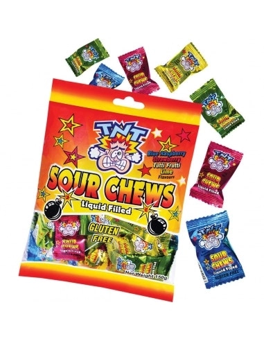 TNT Sour Chew Bag 150g x 12