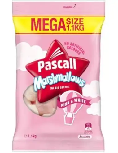 Pascall Marshmallows Mixed Pink & White 1.1kg x 1