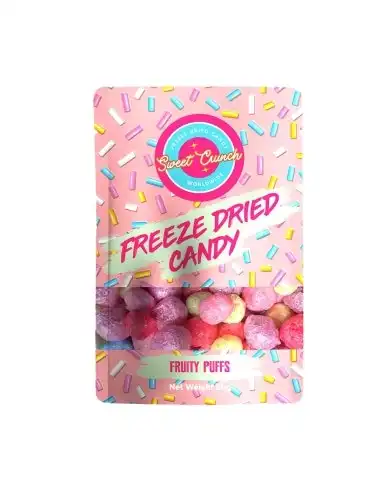 Sweet Crunch Freeze Dried Candy Fruity Puffs 50g x 10