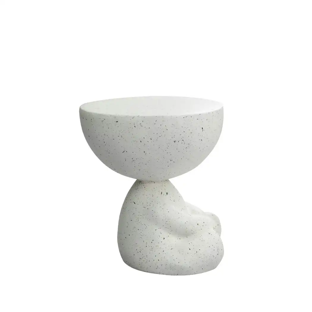 Levede Side Table Terrazzo Coffee End Tables Human Shape Bed Sofa Concrete