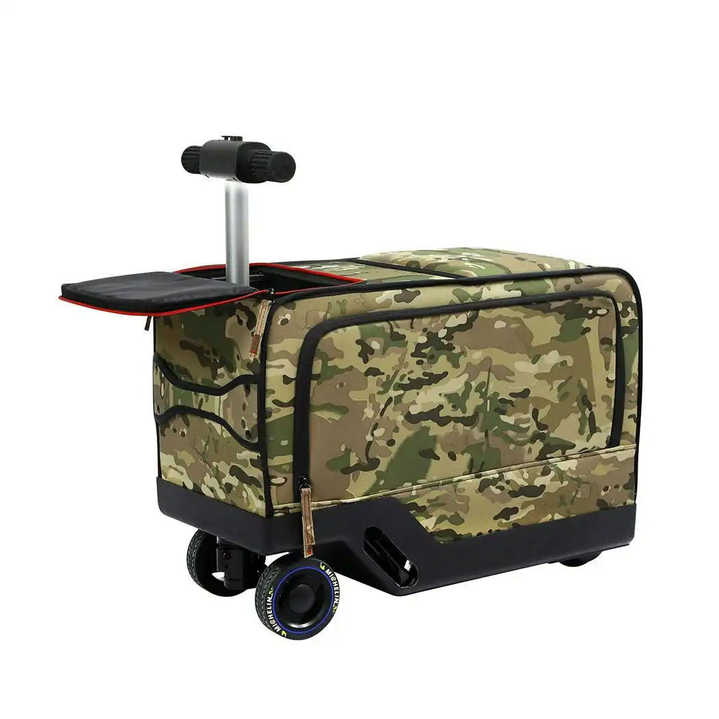 20'' Electric Luggage Riding Suitcase Scooter Carry On Trolley Traveling USB