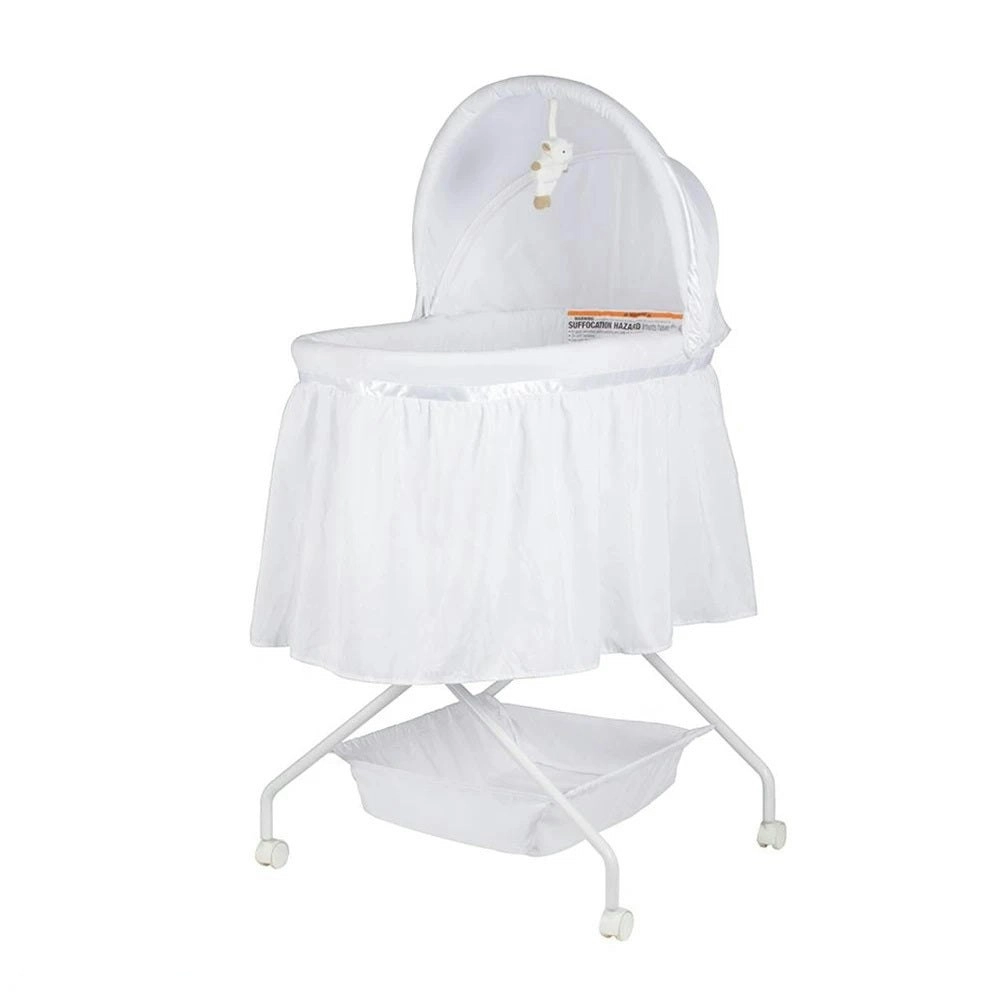 Childcare Comfortable Lullabye Skirt Baby Bassinet Sleeper Nursery W/ Mattress Lamb