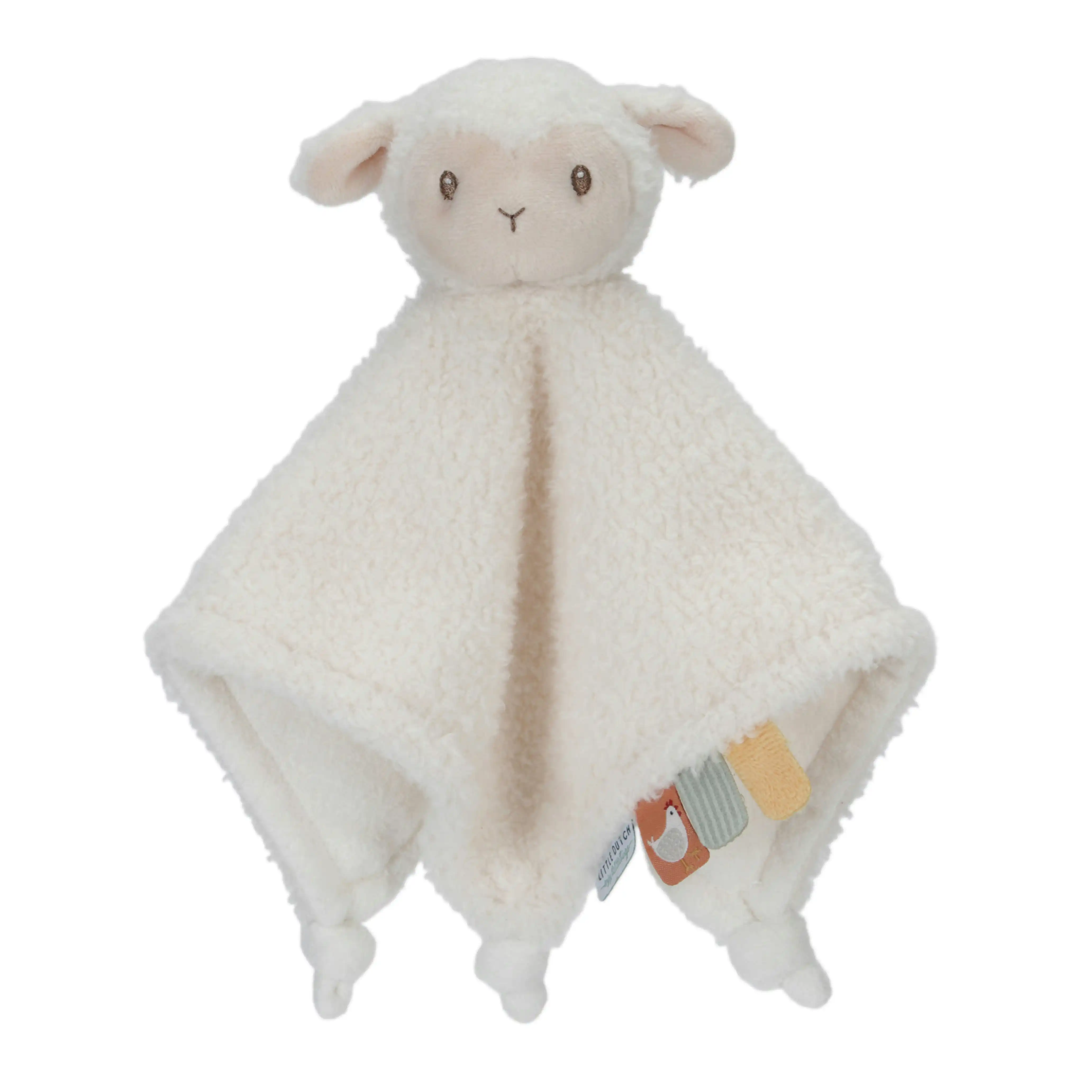 Little Dutch Little Farm Cuddle Cloth Sheep Baby Plush Comforter