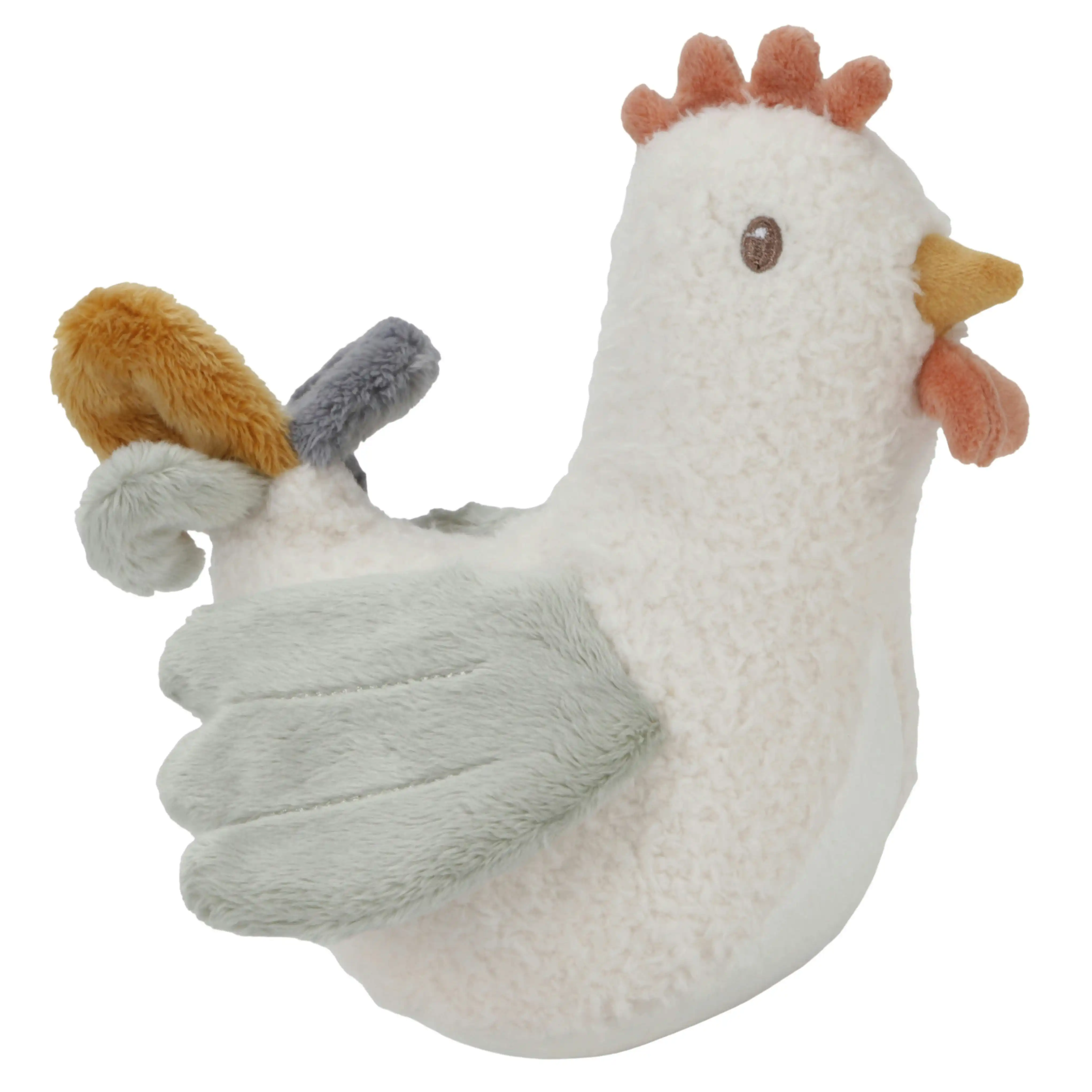 Little Dutch Little Farm Tumbler Chicken Baby Soft Toy
