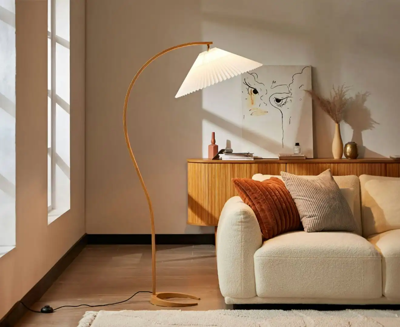 Archer Natural Floor Lamp