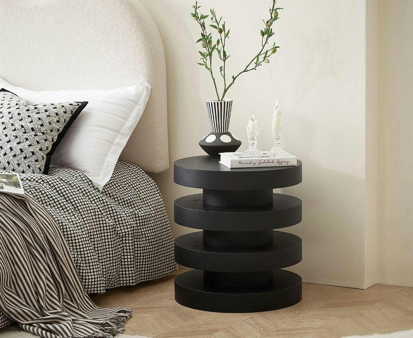 Arya Black Side Table