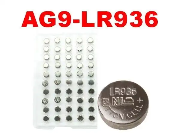 50 Pack AG9 / LR45 Alkaline Batteries