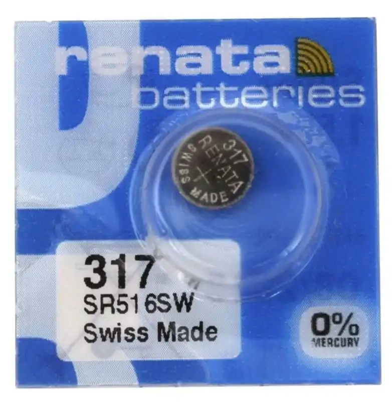 SR62 / SR516 / 317 Renata Silver Oxide Battery