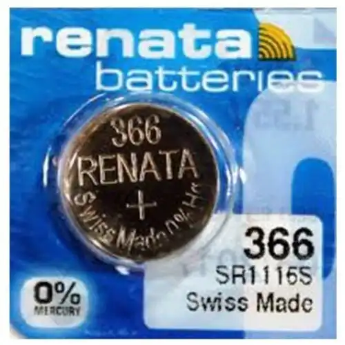 5 Pack SR1116 / SR1116SW / 366 Renata Silver Oxide Battery