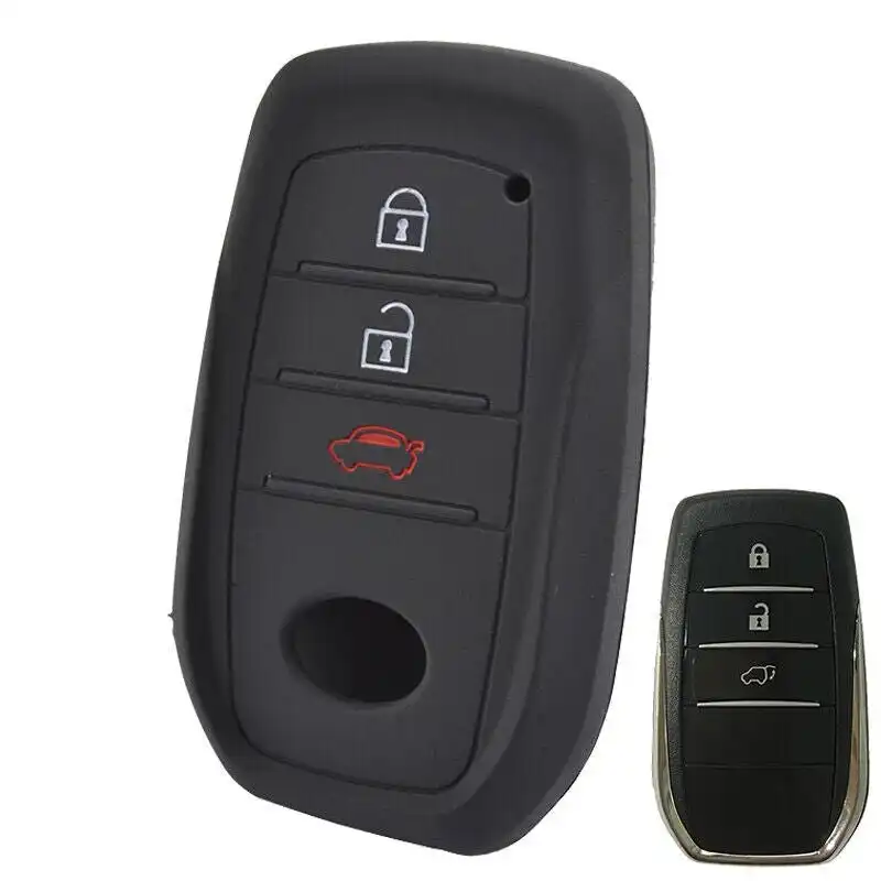 Remote Key Cover Fob Case Silicone For Toyota Hilux HIGHLANDER Camry RAV4 Skin
