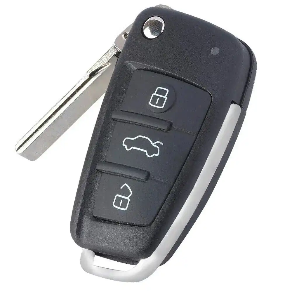 Modify Flip Remote Key for Audi A3 S3 A4 S4 TT 2006 2007 2008 P/N:8P0 837 220 D