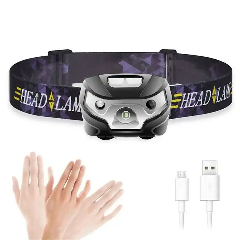 Waterproof Head Torch LED Headlamp Flashlight USB Rechargeable CREE Fish Camping