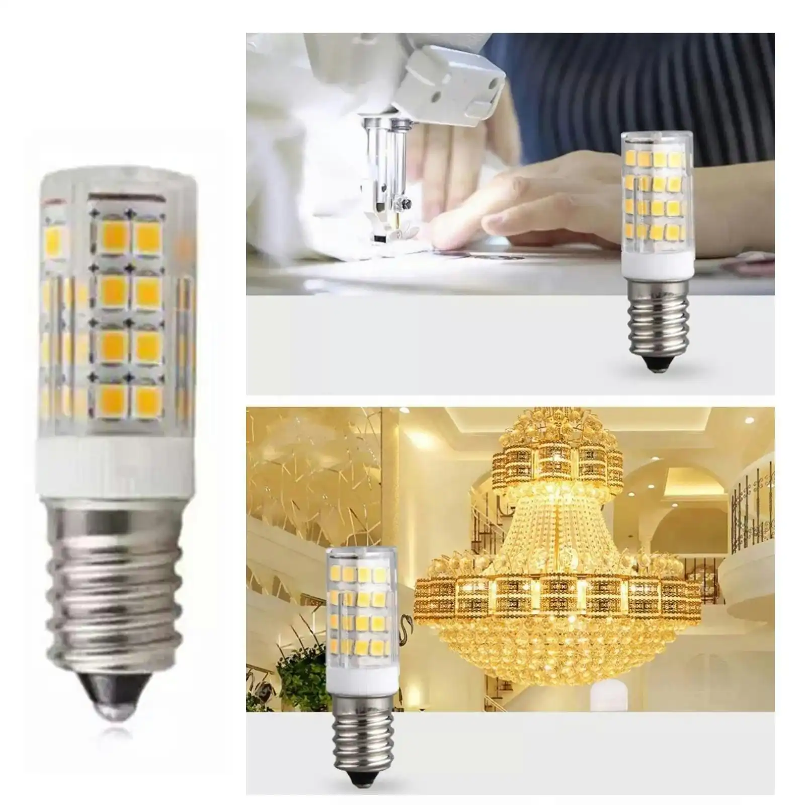 5 Pack E14 LED Bulb 5W Corn light bulbs Replace Halogen 22V.x lamp I6V7