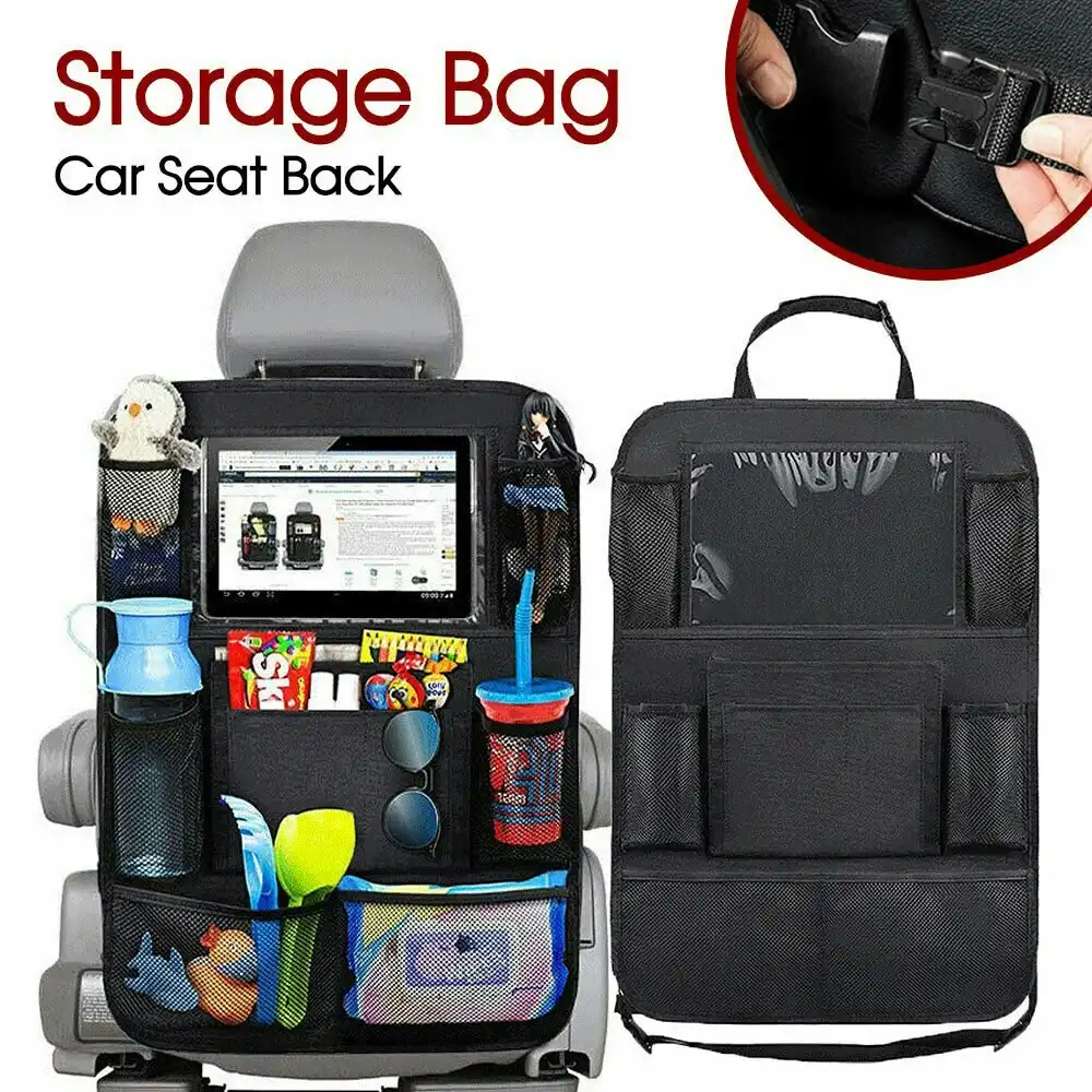 Premium Car Seat Back Organiser Multi Pocket Storage Bag Organizer Holder Travel