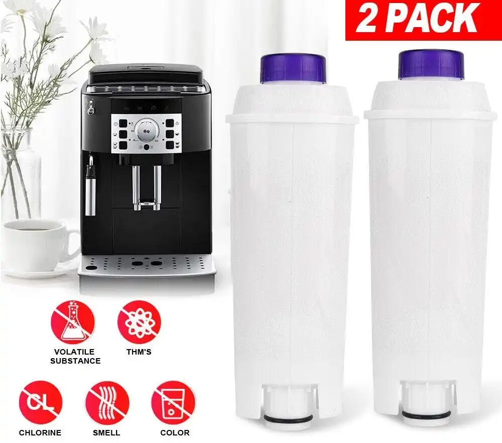 2Pcs Coffee Machine Water Filter For Delonghi Magnifica S Automatic ECAM22110SB