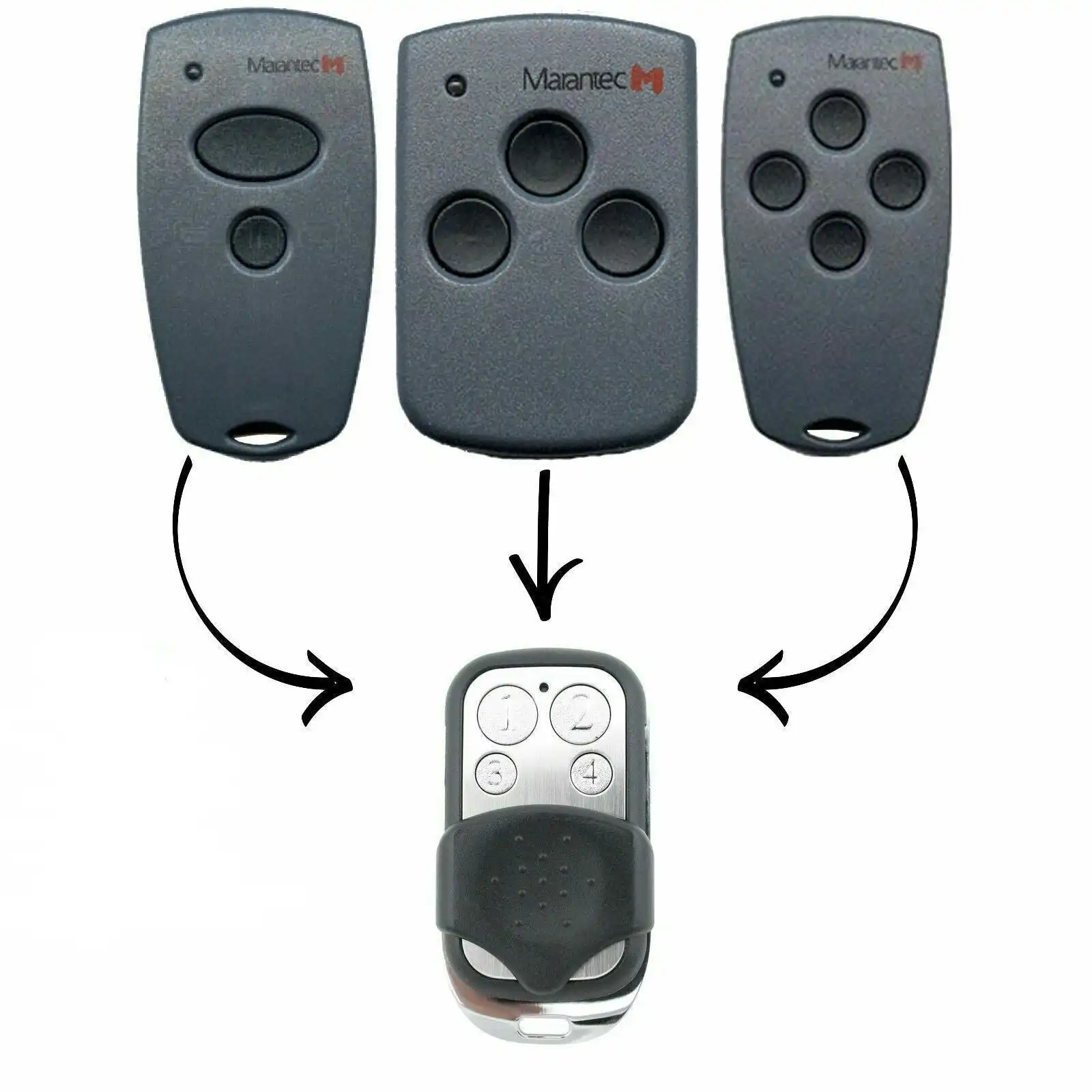 [2 Pack] Marantec D302/D304/D313 Compatible Garage/Gate Remote Digital/Comfort Clone