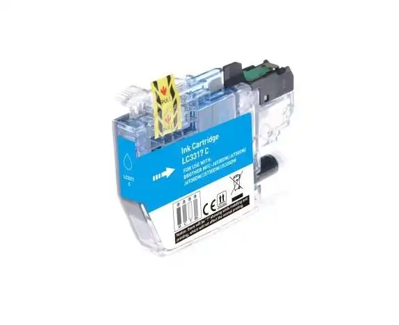 Compatible Brother LC-3317 Cyan Ink Cartridge - 550 pages